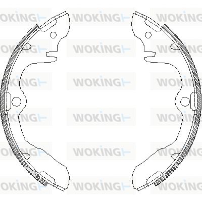 Z433900 WOKING Комплект тормозных колодок