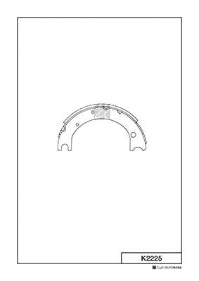 K2225 MK Kashiyama Комплект тормозных колодок