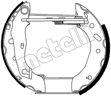 510483 METELLI Комплект тормозных колодок