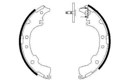 0986487588 BOSCH Комплект тормозных колодок