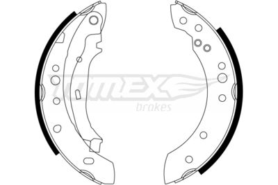 TX2323 TOMEX Brakes Комплект тормозных колодок