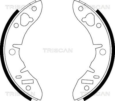 810017033 TRISCAN Комплект тормозных колодок