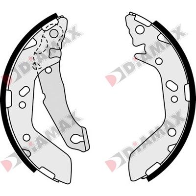 N01325 DIAMAX Комплект тормозных колодок