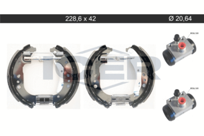 79KT0108C ICER Комплект тормозных колодок