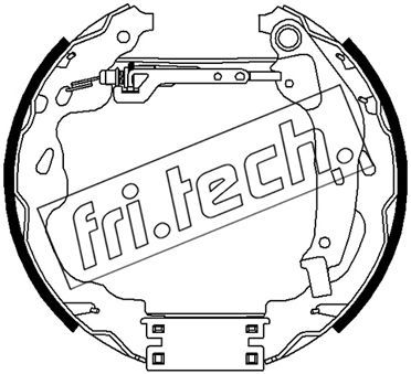 16488 fri.tech. Комплект тормозных колодок