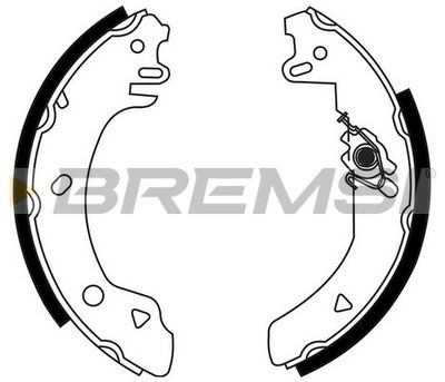 GF0221 BREMSI Комплект тормозных колодок