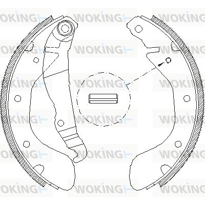 Z430700 WOKING Комплект тормозных колодок