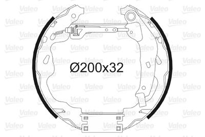 554859 VALEO Комплект тормозных колодок