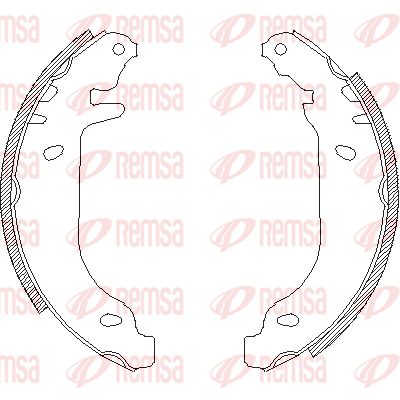 450600 REMSA Комплект тормозных колодок