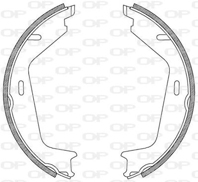 BSA220500 OPEN PARTS Комплект тормозных колодок