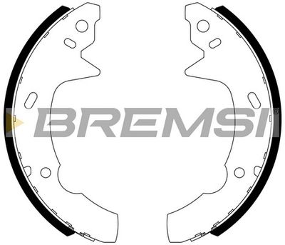 GF4566 BREMSI Комплект тормозных колодок