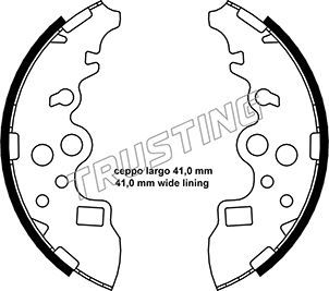 049157 TRUSTING Комплект тормозных колодок
