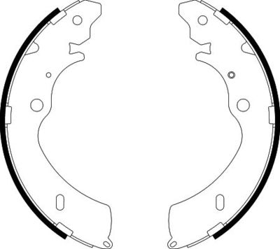 8DB355038151 HELLA Комплект тормозных колодок