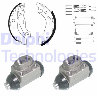 KP949 DELPHI Комплект тормозных колодок