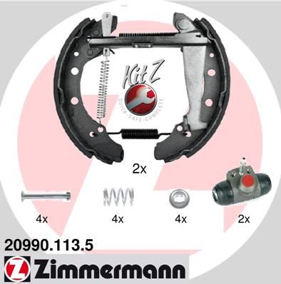 209901135 ZIMMERMANN Комплект тормозных колодок