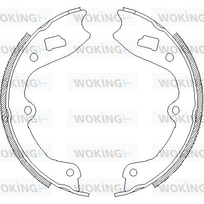 Z441000 WOKING Комплект тормозных колодок