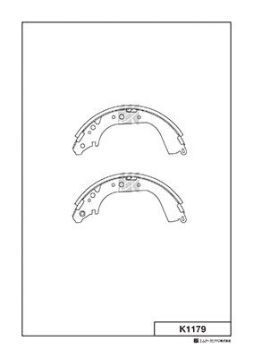 K1179 MK Kashiyama Комплект тормозных колодок