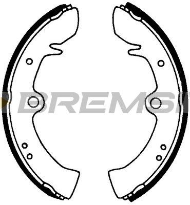 GF0539 BREMSI Комплект тормозных колодок