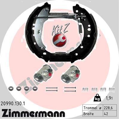 209901301 ZIMMERMANN Комплект тормозных колодок