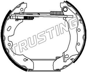 6261 TRUSTING Комплект тормозных колодок