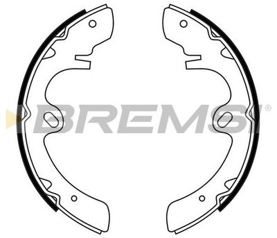 GF0847 BREMSI Комплект тормозных колодок