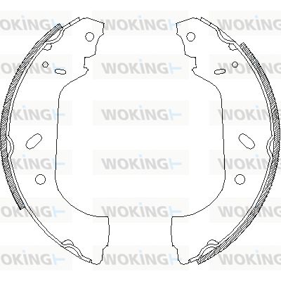 Z441700 WOKING Комплект тормозных колодок