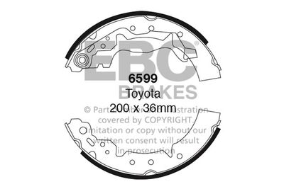 6599 EBC Brakes Комплект тормозных колодок