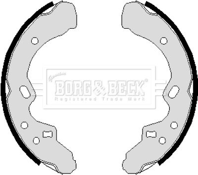 BBS6105 BORG & BECK Комплект тормозных колодок