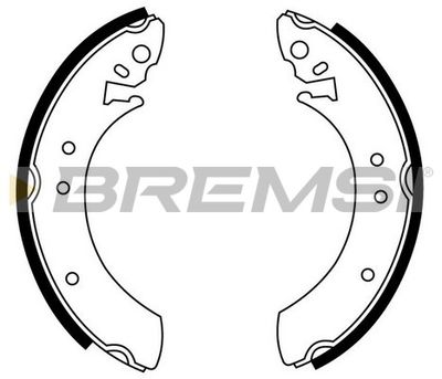 GF0192 BREMSI Комплект тормозных колодок