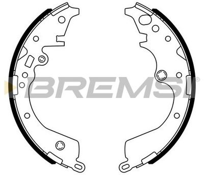 GF0972 BREMSI Комплект тормозных колодок