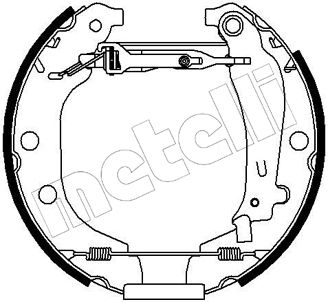 510078 METELLI Комплект тормозных колодок