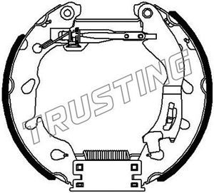 6460 TRUSTING Комплект тормозных колодок