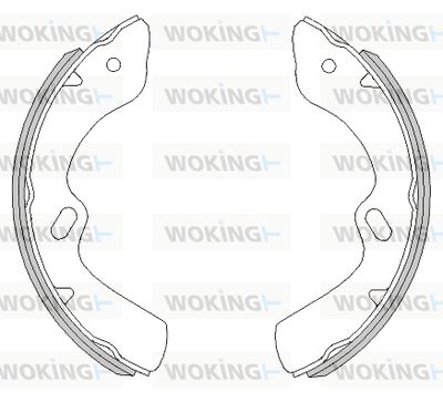 Z445900 WOKING Комплект тормозных колодок