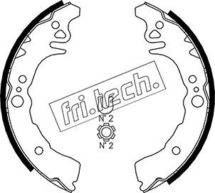 1115305 fri.tech. Комплект тормозных колодок