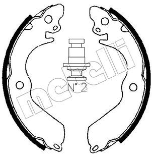 530258 METELLI Комплект тормозных колодок