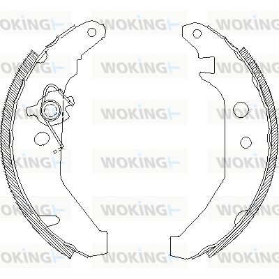 Z418500 WOKING Комплект тормозных колодок