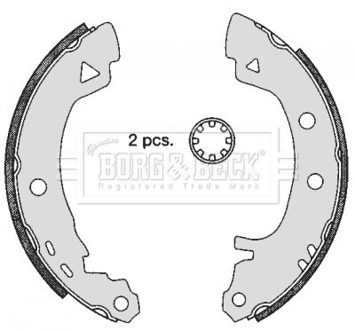 BBS6000 BORG & BECK Комплект тормозных колодок