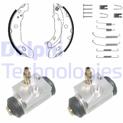 983 DELPHI Комплект тормозных колодок