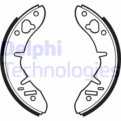 LS1015 DELPHI Комплект тормозных колодок