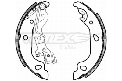 TX2159 TOMEX Brakes Комплект тормозных колодок