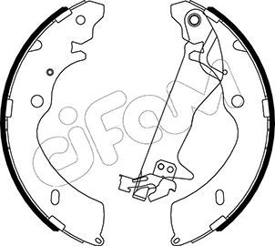 153194Y CIFAM Комплект тормозных колодок