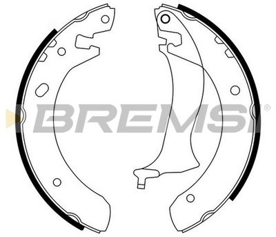GF0436 BREMSI Комплект тормозных колодок