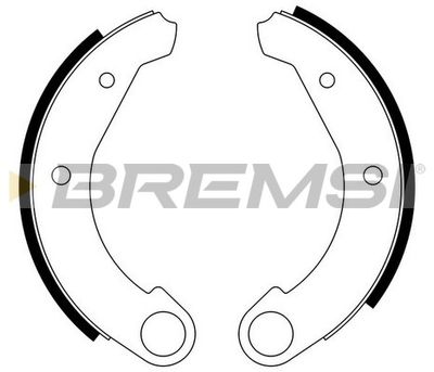 GF0092 BREMSI Комплект тормозных колодок