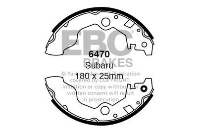 6470 EBC Brakes Комплект тормозных колодок