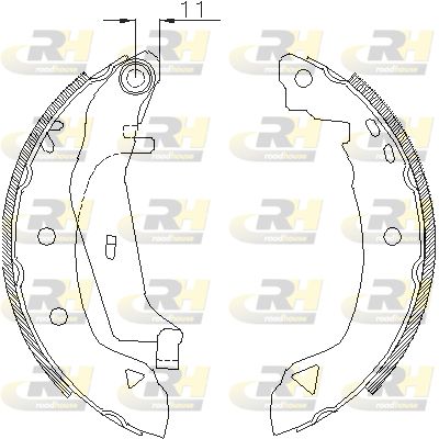 418202 ROADHOUSE Комплект тормозных колодок