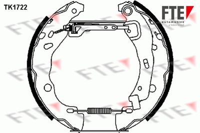 TK1722 FTE Комплект тормозных колодок