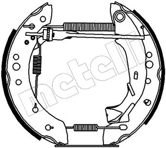 510165 METELLI Комплект тормозных колодок