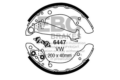 6447 EBC Brakes Комплект тормозных колодок