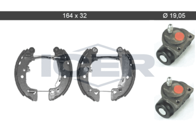 79KT0005C ICER Комплект тормозных колодок