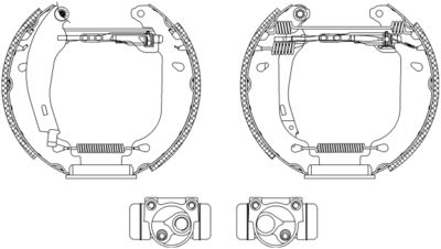 8DB355003701 HELLA PAGID Комплект тормозных колодок